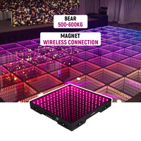 Panneau contrôleur de miroir infini de dance floor 3d led screen à vendre