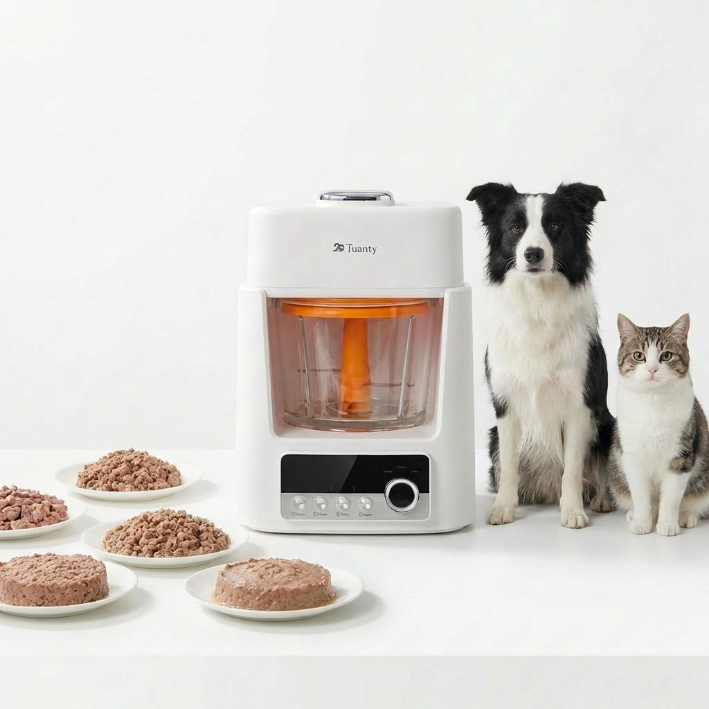 Smart Automatic Pet Food Processor-Eco-Friendly Plastic Stainless Steel Electric for Dicing Shredding Professional Kitchens