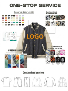 <span class=keywords><strong>Giacche</strong></span> Varsity da Uomo Taglie Forti, <span class=keywords><strong>Giacche</strong></span> Varsity Neutre all'Ingrosso, <span class=keywords><strong>Giacche</strong></span> Letterman Personalizzabili con Logo per Uomo - Product Image 2