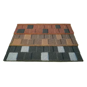 Building Materials Sand Coated Metal Steel Shingle Type Roof Tiles