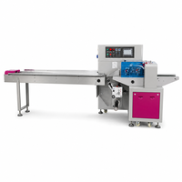 Machine d'emballage horizontale automatique à grande vitesse pour sachets, biscuits, cartes et vaisselle jetable