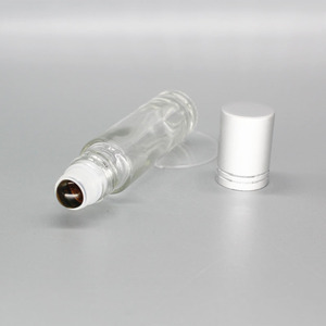 Flacon à bille de 10 ml avec pierres précieuses et copeaux de cristal à l'intérieur, flacons en verre pour échantillons d'huiles essentielles, couvercles en bambou - Product Image 3