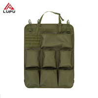 Pochette utilitaire LUPU personnalisée imperméable en Oxford pour dossier de siège - Organisateur de rangement MOLLE suspendu pour véhicule tout-terrain avec capacité moyenne