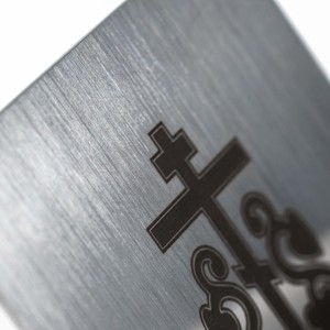 Tùy chỉnh kim loại nhãn hiệu Laser khắc huy hiệu đồng thau mảng bám Anodized nhôm Logo tên tấm tag khắc thép không gỉ tên nơi - Product Image 3