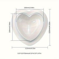 Moules en silicone en forme de cœur 3D personnalisables SILIKOLOVE pour la décoration de gâteaux et la pâtisserie