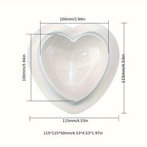 Stampi in Silicone SILIKOLOVE Personalizzabili a Forma di Cuore 3D per Mousse e Pasticceria, Stampi per Decorazione Torte - Product Image 3
