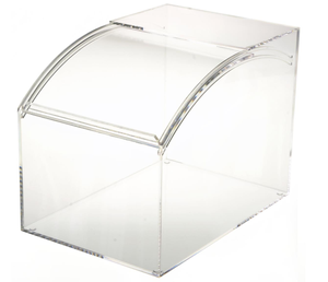 Gebogene Geschoben-in Tür 2 Gallonen Klar Lucite Acryl Lagerung Candy Bin - Product Image 2