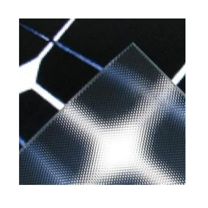 Custom 97% transparent AR coating solar panel tempered glass factory Low iron 3.2mm solar panel glass