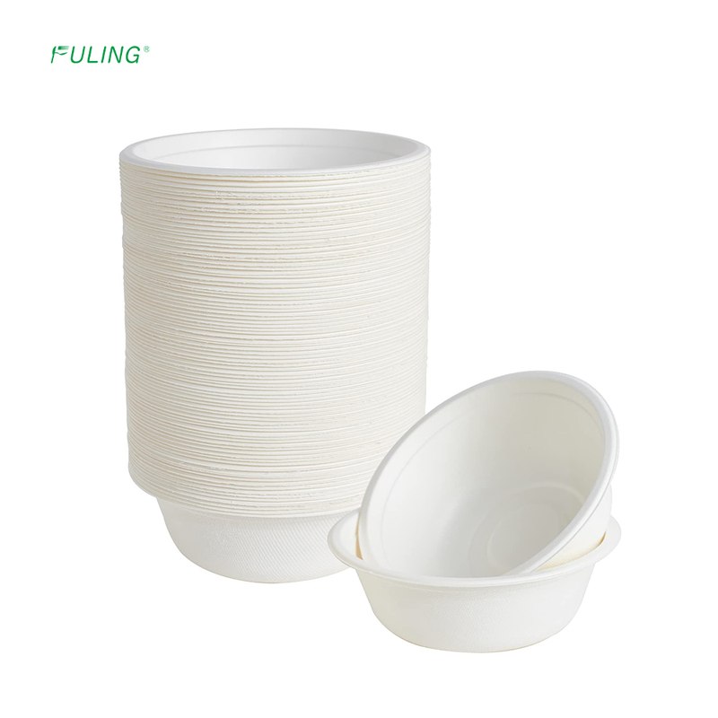 FULING Disposable Compostable Sugarcane Tableware Bio