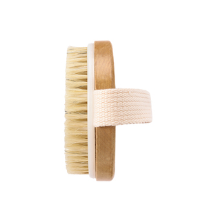 Commercio all'ingrosso della fabbrica logo personalizzato rotondo naturale erba cinghiale setola <span class=keywords><strong>spazzola</strong></span> per la pulizia del corpo esfoliante <span class=keywords><strong>Cellulite</strong></span> <span class=keywords><strong>spazzola</strong></span> da bagno - Product Image 5