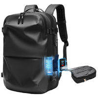 Sac à dos pour ordinateur portable en polyester Oxford imperméable, durable, extensible, grande capacité, léger, respirant, unisexe