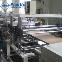 Machine d'impression de panneaux muraux et de portes en PVC WPC automatique électrique Anda Machinery, pompe à moteur, ligne de revêtement UV, longue durée de vie