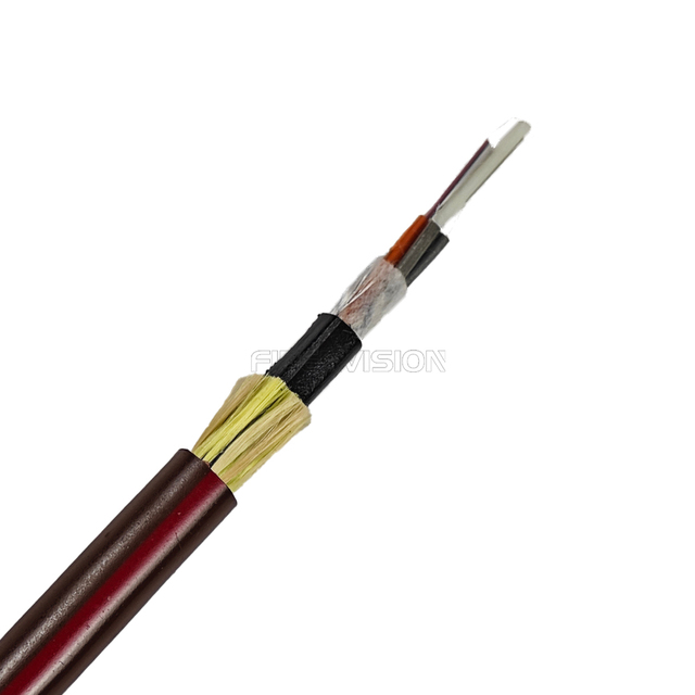 Double Sheath ADSS Cable (AT/PE) 24 Cores Anti-Tracking ADSS Fiber Cable Aerial Fiber Optic Cable for Power Lines