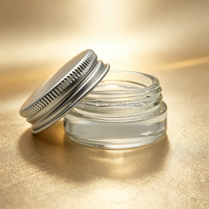 Tarro de vidrio a prueba de olores de 3ml, 5ml, 7ml, 9ml <span class=keywords><strong>con</strong></span> tapa de aluminio y base gruesa, tarro de almacenamiento de vidrio para cosméticos y concentrados para crema de ojos y rostro. - Product Image 1
