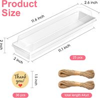 25 paquets de boîtes à macarons jetables écologiques à la fraise avec couvercles transparents, option gaufrage, contenants à dessert recyclables pour
