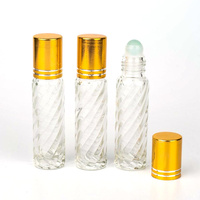 Rouleau d'huile essentielle sur les bouteilles en verre de rouleau de logo personnalisé de parfum 10ml pour les huiles essentielles