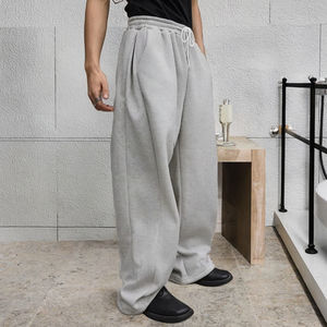 Camiseta Holgada para Hombre, Color Sólido, Elástica, Media Manga, Lisa, Teñida, 100% Algodón Orgánico, Ecológica, Transpirable, Impermeable, Estilo Urbano - Product Image 3