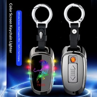 Encendedor de Plasma Recargable con Llavero |   Luz LED de Colores, Encendedor de Llavero para Coche, Regalo para Hombre