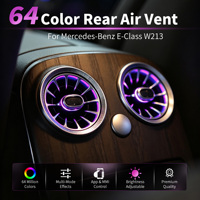 Lumière d'ambiance LED pour grille d'aération arrière W213 pour Mercedes Classe E 2016-2023, lampe d'ambiance pour sortie d'air intérieure de voiture, modifiée