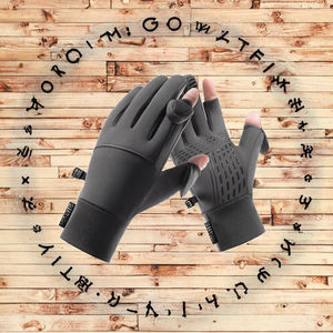 Gants unisexes thermiques d'extérieur à doigts entiers, à enfiler, pour l'hiver, le cyclisme, le ski, avec fonction écran tactile, chauds, imperméables, en polyester - Product Image 3