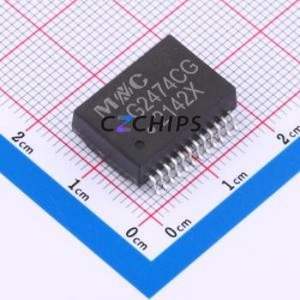 G2474CG LAN Transformer SMD-24P,17.5x12.2mm Inductor 1CT:1CT Single <b>Port</b> 100/1000 Base-T POE - Product Image 1