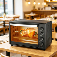 Four électrique de comptoir d'approvisionnement d'usine 110V/220V four grille-pain à contrôle mécanique avec fonction de poulet rôtisserie à convection