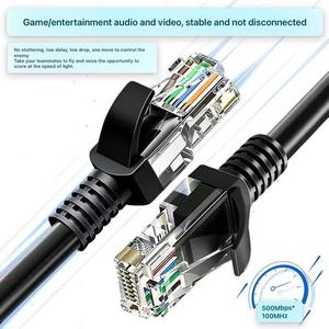 สายแพทช์คอร์ด D-Sunty Cat5e UTP 28AWG ทองแดงแท้ 100% สายอีเธอร์เน็ต RJ45 สายแลน PVC สายเคเบิลเครือข่าย  สีและความยาวตามสั่ง - Product Image 1