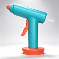 Pistolet à colle chaude sans fil 3,7 V avec batterie au lithium et base de charge magnétique pour travaux manuels et réparations