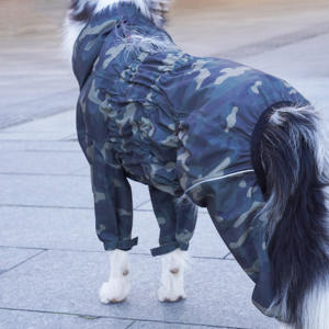 Chubasquero Fishprincess de estilo moderno para perros de gran tamaño, ropa de Primavera de camuflaje de poliéster a prueba de agua de alta calidad para perros - Product Image 6