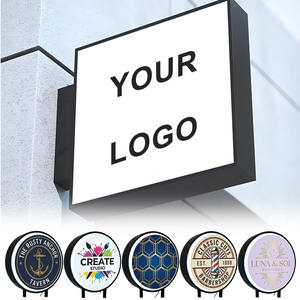 IDEA GIFT Boîtes lumineuses publicitaires LED extérieures étanches à haute luminosité, forme personnalisée, boîte lumineuse en acrylique, affichage de logo de magasin - Product Image 2