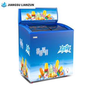 158L nhỏ nhiệt độ thấp cong cửa kính Kem Tủ đông hiển thị tủ đông thương mại - Product Image 6