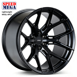 ล้อแม็กซ์สีดำเงา Speed Mega Glossy Black 10 ก้าน ดีไซน์ Y Split น้ำหนักเบา สำหรับรถยนต์ออฟโรด SUV รถบรรทุก ขอบลึกเว้า - Product Image 1