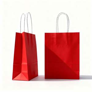 Wholesale <b>Luxury</b> Craft <b>Gift</b> Brown White Sac En Papier Cheap Coffee <b>Bag</b> Recycled Printed Branded Packaging Custom Kraft Paper <b>Bag</b> - Product Image 2