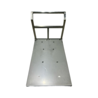 Chariot robuste en acier inoxydable 201/304 SUS à plateforme plate avec roues, pour usage hôtelier et en cuisine de restaurant