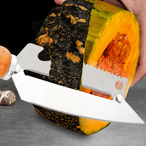 Couteau éplucheur multifonction en acier inoxydable avec manche en bois pour pomme, ananas, canne à sucre, taro – Lavage à la main uniquement - Product Image 3