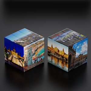 Wholesale Custom Spain Travel Souvenir 3x3x3 Magic <strong>Cube</strong> Glow In The Dark Promotional Gift For Tourism Spain Campaign - Product Image 2