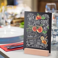 Bois Place porte-cartes hêtre porte-cartes postales signes Table numéro supports rustique acrylique signe support pour Menu de fête de mariage