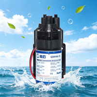 Pompa Booster Diafragma Mini 75 Galon Seri QS0550 24V 0.5Mpa 800ml/menit untuk Pemurni Air Bertekanan Tinggi, Didukung OEM