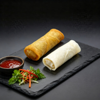 Rouleaux de printemps surgelés 50g prêts à frire, légumes surgelés IQF, peau fine croustillante, Dim Sum asiatique, export en vrac, fournisseur OEM
