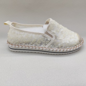 Espadrilles plates pour femmes, nouvelle collection, OEM, dessus en maille à paillettes, légères, respirantes, semelle antidérapante, confortables, décontractées - Product Image 2