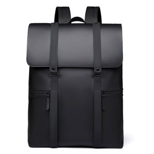 Custom Logo Men's Fashionable Laptop <b>Computer</b> <b>Backpack</b> Students PU Leather Waterproof <b>Backpack</b> for Business Extensible Travel - Product Image 1