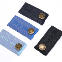 Kancing Celana Kasual Lepas Pasang Ukuran Kecil dan Besar, Kancing Jeans Bulat dari Logam Seng