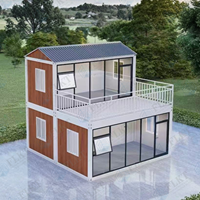 FLKT Conteneur pliable rectangulaire coupe-vent et ignifuge, avec structure galvanisée durable, préfabriqué, pour espace de vie sécurisé