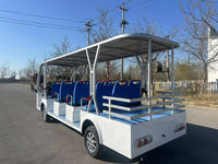 Bus Listrik Renqi 14 Kursi dengan Motor 4KW untuk Wisata Tamasya 72V, Warna Bodi dan Logo Dapat Disesuaikan untuk Resor/Kawasan Wisata