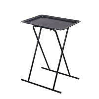 Petite table d'appoint moderne et portable pliante Table basse en fer personnalisée avec plateau en plastique pour meubles de salon