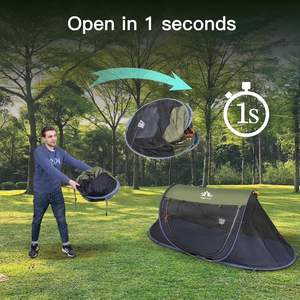 Tente anti-moustiques rectangulaire imperméable trois saisons <span class=keywords><strong>pop</strong></span>-<span class=keywords><strong>up</strong></span> pour <span class=keywords><strong>1</strong></span> <span class=keywords><strong>personne</strong></span>, filet anti-insectes pour adultes, idéale pour le camping - Product Image 2