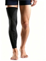 Manchon de compression long pour les jambes, pour le soulagement de la douleur, la récupération musculaire et la promotion de la circulation.