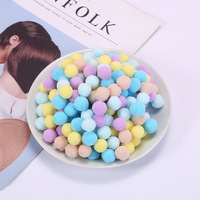 Vente en gros de 1000 pièces boule à pompon de 3cm pompons de couleurs assorties balles de peluche pour fournitures de passe-temps et matériel de bricolage créatif