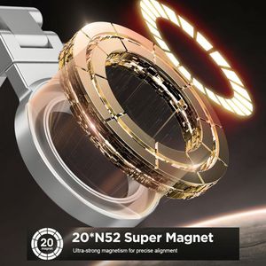 ที่ยึดโทรศัพท์ในรถยนต์แบบแม่เหล็ก 20 จุดแม่เหล็กแรงสูง หมุนได้ 360 องศา ที่ยึดโทรศัพท์แบบแม่เหล็กสำหรับรถยนต์ ที่ยึดโทรศัพท์แบบดูดติดกระจกหน้ารถ เหมาะสำหรับ iPhone - Product Image 4