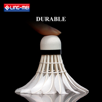 LINGMEI-90PRO BWF Fabricant Tournoi Niveau Grade Super Classe Plume D'oie Badminton Volant pour Tournoi
